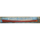 Welcome to the River Canoe | Wall Art Print on Real Wood