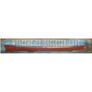Welcome to Skeleton Lake Canoe | Wall Art Print on Real Wood