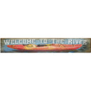 Welcome to the River Kayak | Wall Art Print on Real Wood