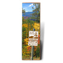 Blue Ridge Parkway Fall Foliage Directional Wooden Sign | Wall Art Print on Real Wood