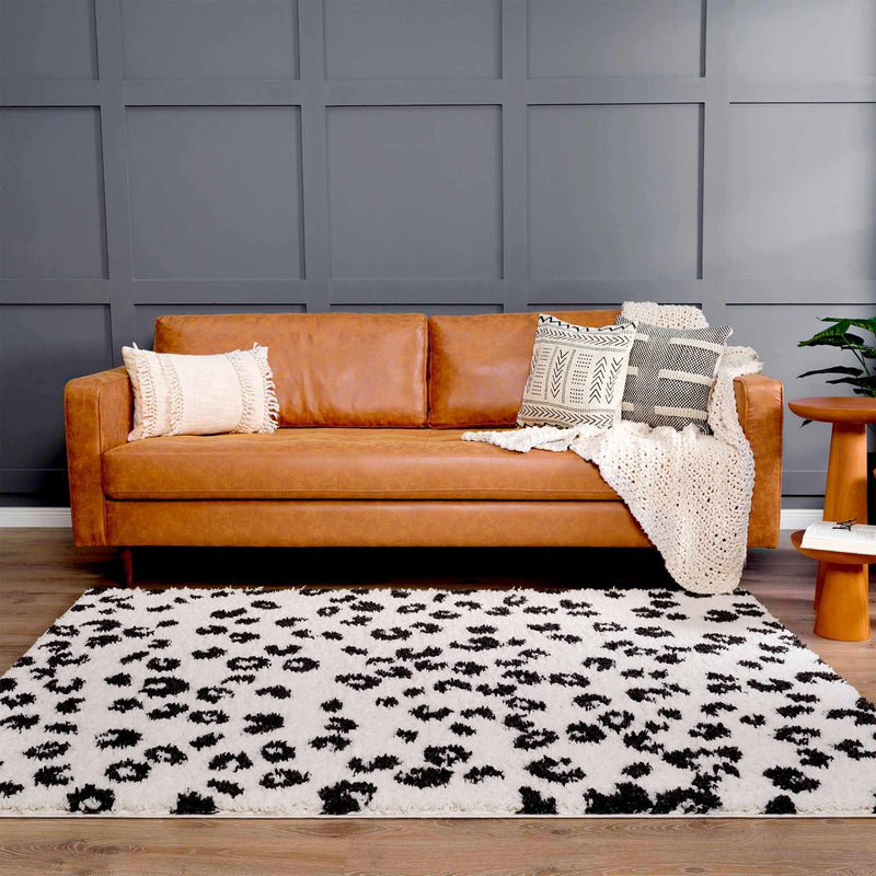 Zhen Black & White Area Rug