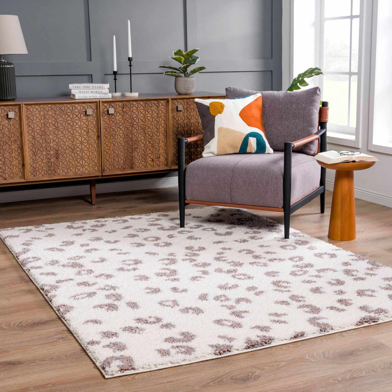 Zhen Pink Spots Leopard Rug - Clearance