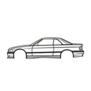 E36 CABRIO WITH HARD TOP Metal Car Wall Art - NC0942