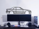 E36 CABRIO WITH SOFT TOP Metal Car Wall Art - NC0943