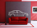 E46 Sedan Metal Car Wall Art - NC0959