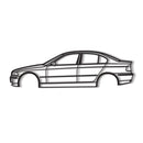 E46 Sedan Metal Car Wall Art - NC0959