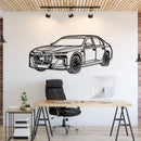 M760 XDrive Limousine Perspective Metal Car Wall Art  MT1244