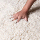 Elbayda Round - Shag Moroccan rug