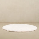 Elbayda Round - Shag Moroccan rug