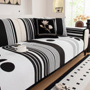 Modern Geometric Sofa Cover - Thick Woven, Pet Friendly, Stylish Couch Protector
