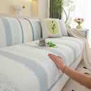 Striped Non-Slip Cooling Couch Cover, Summer Couch Pads for Seat Back Armrest