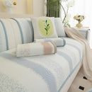Striped Non-Slip Cooling Couch Cover, Summer Couch Pads for Seat Back Armrest