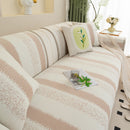 Striped Non-Slip Cooling Couch Cover, Summer Couch Pads for Seat Back Armrest