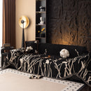 Modern Abstract Floral Sofa Throw Blanket, Decor Furniture Protector for Living Room