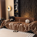 Modern Abstract Floral Sofa Throw Blanket, Decor Furniture Protector for Living Room