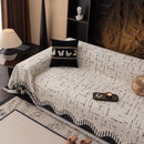 Chenille Sofa Cover Throw Blanket Woven Textured Decorative Furniture Slipcover