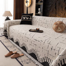 Chenille Sofa Cover Throw Blanket Woven Textured Decorative Furniture Slipcover