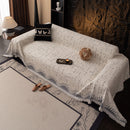 Chenille Sofa Cover Throw Blanket Woven Textured Decorative Furniture Slipcover