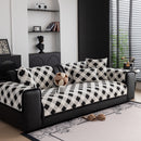 Non-Slip Chenille Sofa Slipcover Modern Geometric Sofa Protector Fits Most Sofas