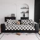 Non-Slip Chenille Sofa Slipcover Modern Geometric Sofa Protector Fits Most Sofas