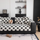 Non-Slip Chenille Sofa Slipcover Modern Geometric Sofa Protector Fits Most Sofas