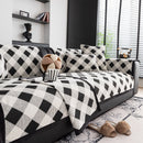 Non-Slip Chenille Sofa Slipcover Modern Geometric Sofa Protector Fits Most Sofas