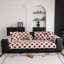 Non-Slip Chenille Sofa Slipcover Modern Geometric Sofa Protector Fits Most Sofas