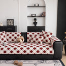 Non-Slip Chenille Sofa Slipcover Modern Geometric Sofa Protector Fits Most Sofas