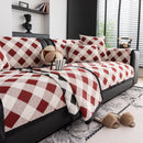 Non-Slip Chenille Sofa Slipcover Modern Geometric Sofa Protector Fits Most Sofas