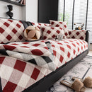 Non-Slip Chenille Sofa Slipcover Modern Geometric Sofa Protector Fits Most Sofas