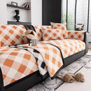 Non-Slip Chenille Sofa Slipcover Modern Geometric Sofa Protector Fits Most Sofas
