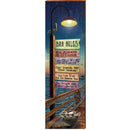 Bar Rules Night Pier Directional | Wall Art Print on Real Wood
