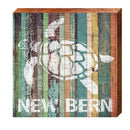 New Bern Sea Turtle | Wall Art Print on Real Wood
