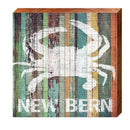 New Bern Crab Sign | Wall Art Print on Real Wood