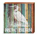 New Bern Heron | Wall Art Print on Real Wood