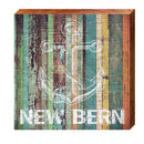 New Bern Anchor | Wall Art Print on Real Wood