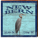 New Bern Heron | Wall Art Print on Real Wood