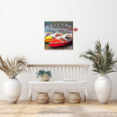 Personalized Paddle Boat Welcome To Wooden Sign | Wall Art Print on Real Wood | Lake Pond River House Home Decor