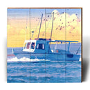 Fisherman's Journey | Wall Art Print on Real Wood
