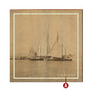Coastal Vintage Boats On Water Wood Wall Art Print