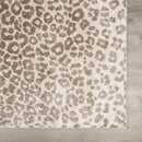 Tan Bonhill Leopard Print Area Rug