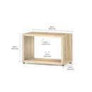 BOON Cube Storage Shelf 1x1 - Discontinued Oak