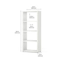4 Cube Storage Unit – Durable, Modular Cube Shelf for Modern Organization BOON Cube Storage Shelf Rectangular 1x4