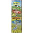 Gulfport Marsh Directional | Wall Art Print on Real Wood