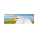 Gulfport, FL Egret | Wall Art Print on Real Wood