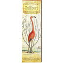 Gulfport, Florida Flamingo Study | Wall Art Print on Real Wood