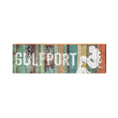 Gulfport Mermaid Orange Board | Wall Art Print on Real Wood