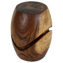 Haussmann Wood Barrel Puzzle stand 14Dx18 in Height 10 in Flats) Walnut Oil