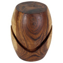 Haussmann Wood Barrel Puzzle stand 14Dx18 in Height 10 in Flats) Walnut Oil