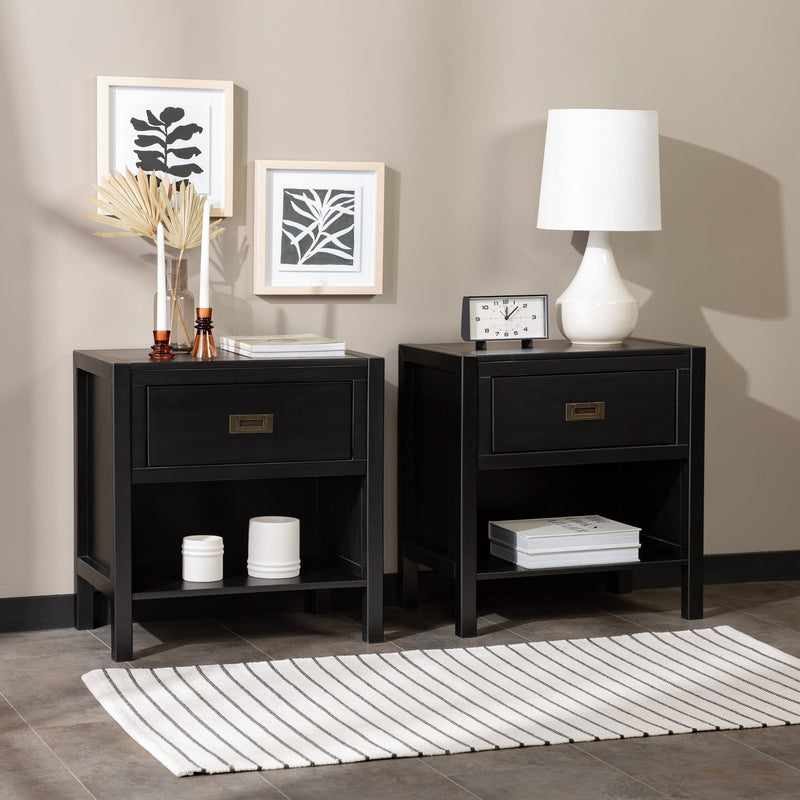 Lydia Solid Wood Modern Contemporary Nightstand
